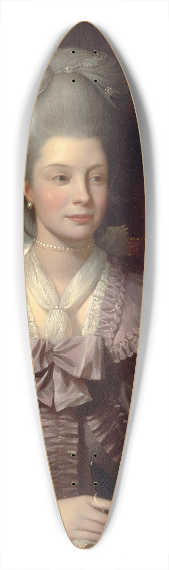Benjamin West - Queen Charlotte 39.3 inch art pintail longboard deck