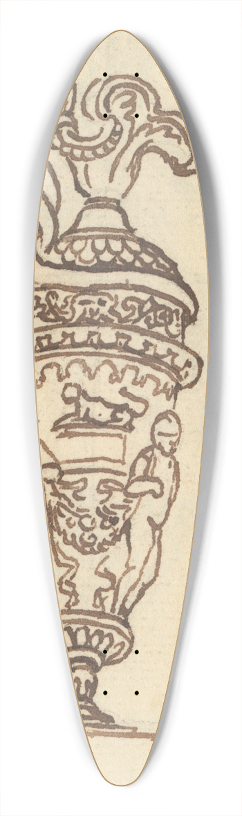 Benjamin West - Study of a Vase 39.3 inch art pintail longboard deck