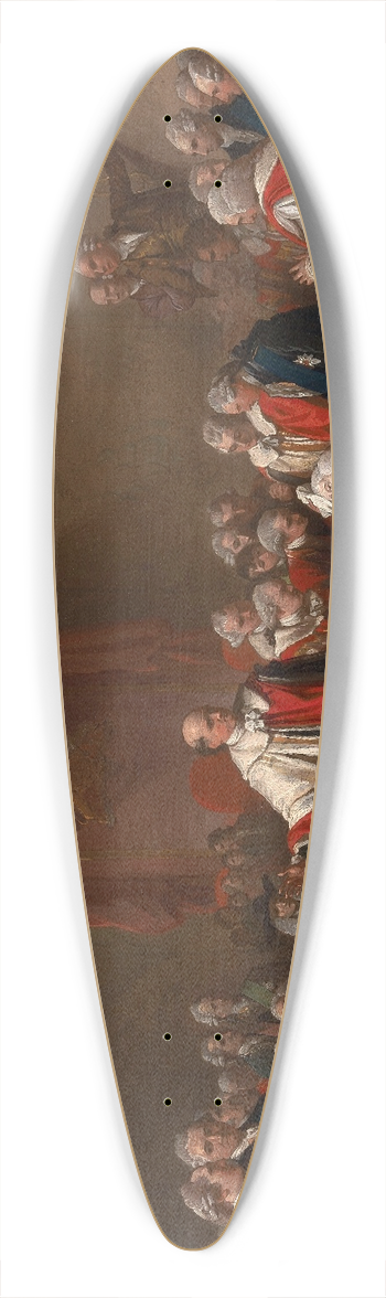 Benjamin West - The Death of Chatham 39.3 inch art pintail longboard deck