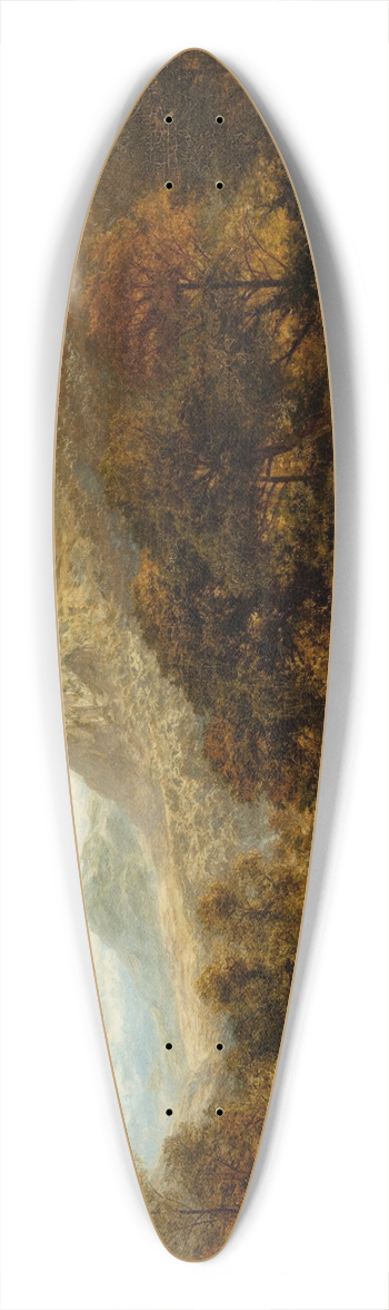 Benjamin Williams Leader - A Welsh valley, near Betws-y-Coed 39.3 inch art pintail longboard deck