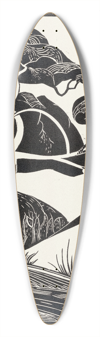 Bernard Essers - Duinlandschap 39.3 inch art pintail longboard deck
