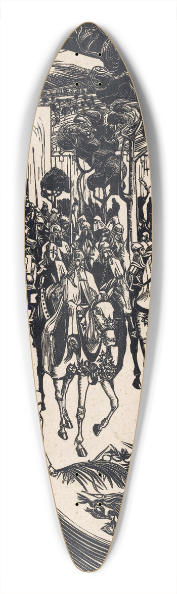 Bernard Essers - Intocht 39.3 inch art pintail longboard deck