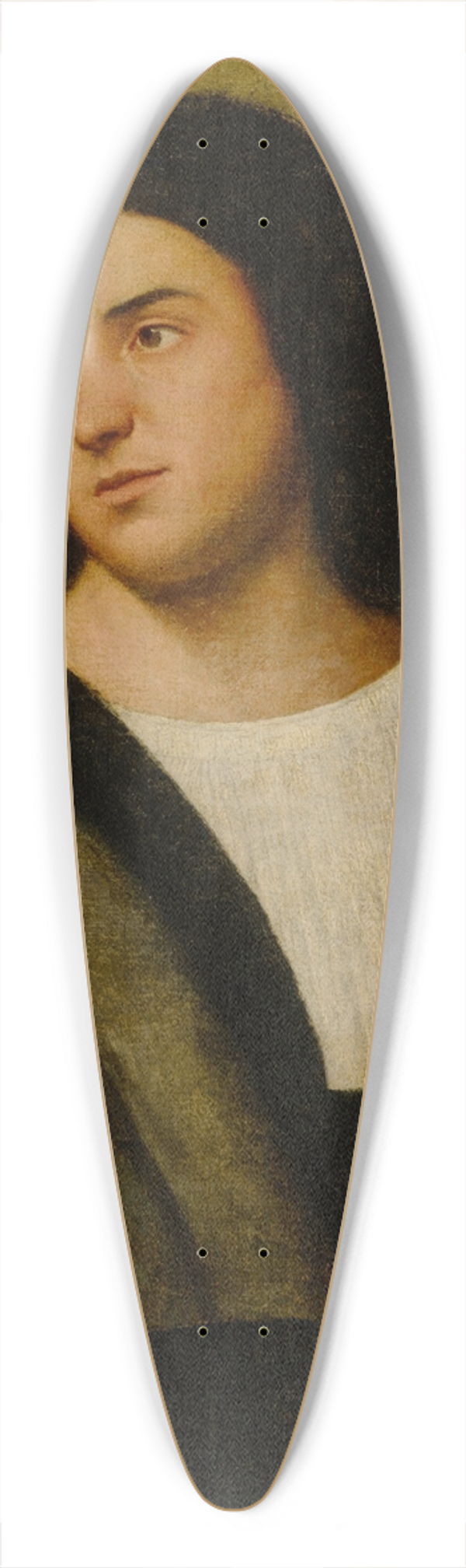 Bernardino Licinio - Portrait of an elegant young man 39.3 inch art pintail longboard deck