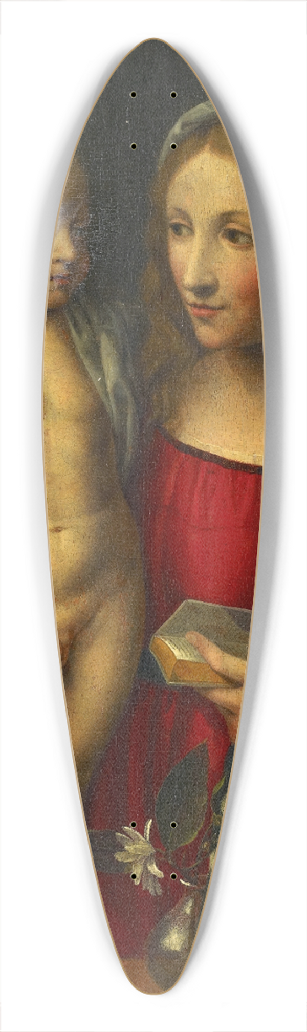 Bernardino Luini - Madonna With Child 39.3 inch art pintail longboard deck