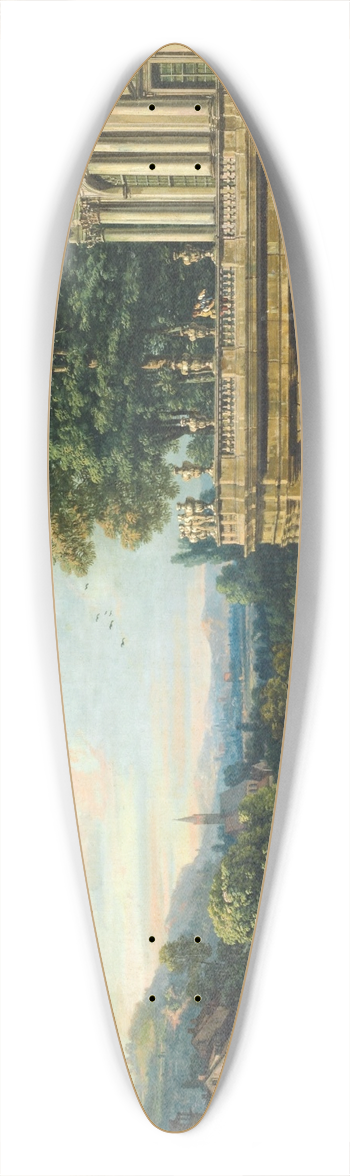 Bernardo Bellotto - Architectural Caprice with a Palace 39.3 inch art pintail longboard deck