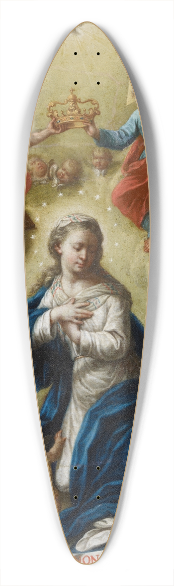 Bernardo Lorente Germn - The Coronation of the Virgin 39.3 inch art pintail longboard deck