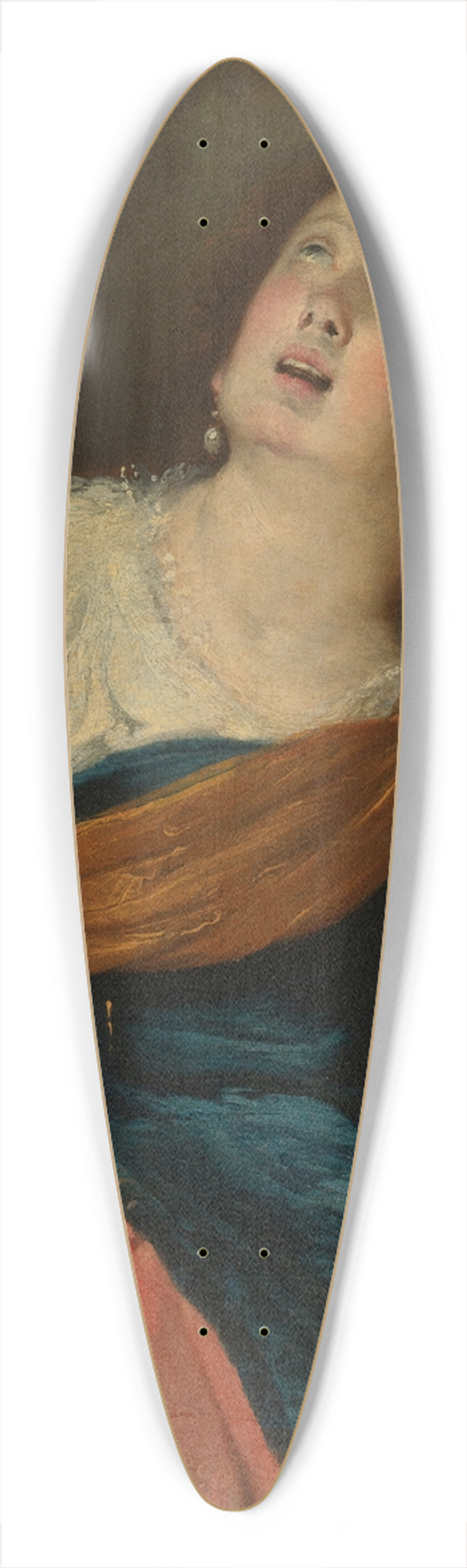Bernardo Strozzi - Saint Cecilia 39.3 inch art pintail longboard deck