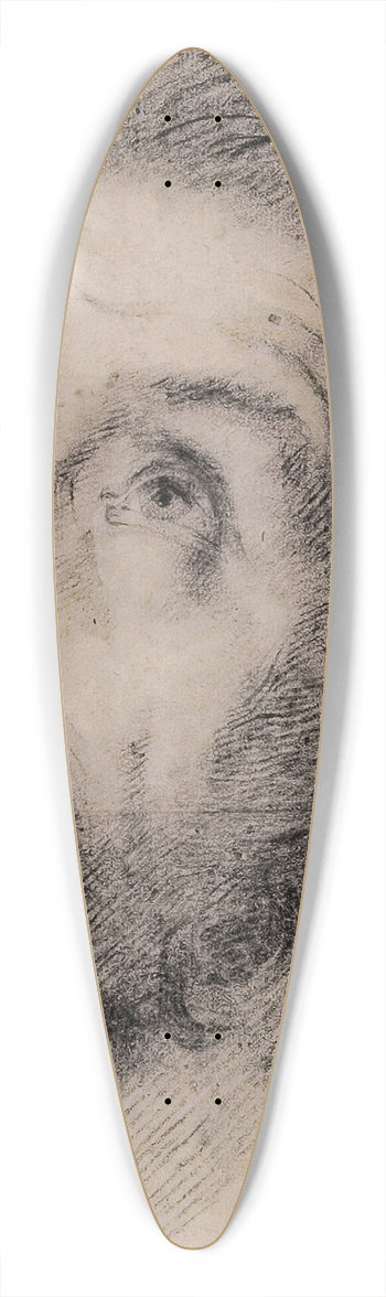 Bernardo Strozzi - Study for St Francis of Assisi adoring the cross 39.3 inch art pintail longboard deck