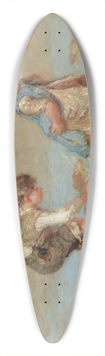 Bernardus Johannes Blommers - A day at the beach 39.3 inch art pintail longboard deck