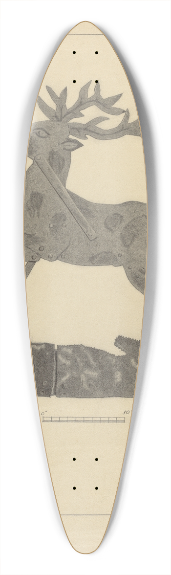 Bernard Westmacott - Weather Vane 39.3 inch art pintail longboard deck