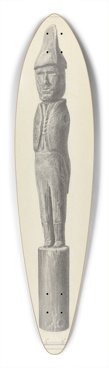 Bernard Westmacott - Whirligig 39.3 inch art pintail longboard deck