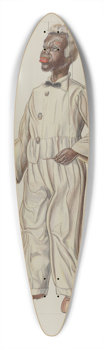 Bertha Semple - Puppet  Uncle Tom 39.3 inch art pintail longboard deck