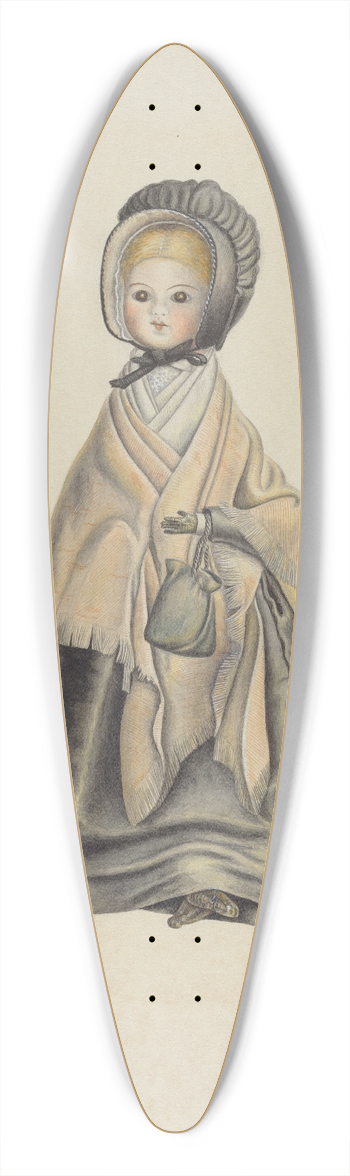 Bertha Semple - Quaker Doll 39.3 inch art pintail longboard deck