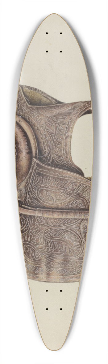 Bertha Semple - Side Saddle 39.3 inch art pintail longboard deck