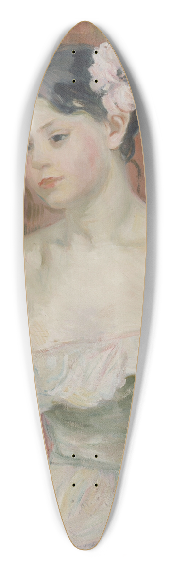 Berthe Morisot - Jeune fille au dcollet, la fleur aux cheveux 39.3 inch art pintail longboard deck