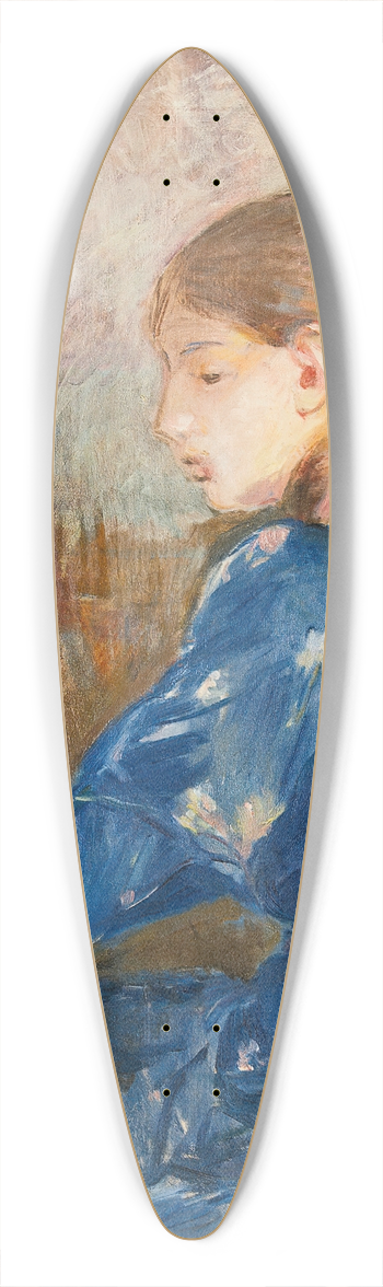Berthe Morisot - Jeune Fille crivant 39.3 inch art pintail longboard deck