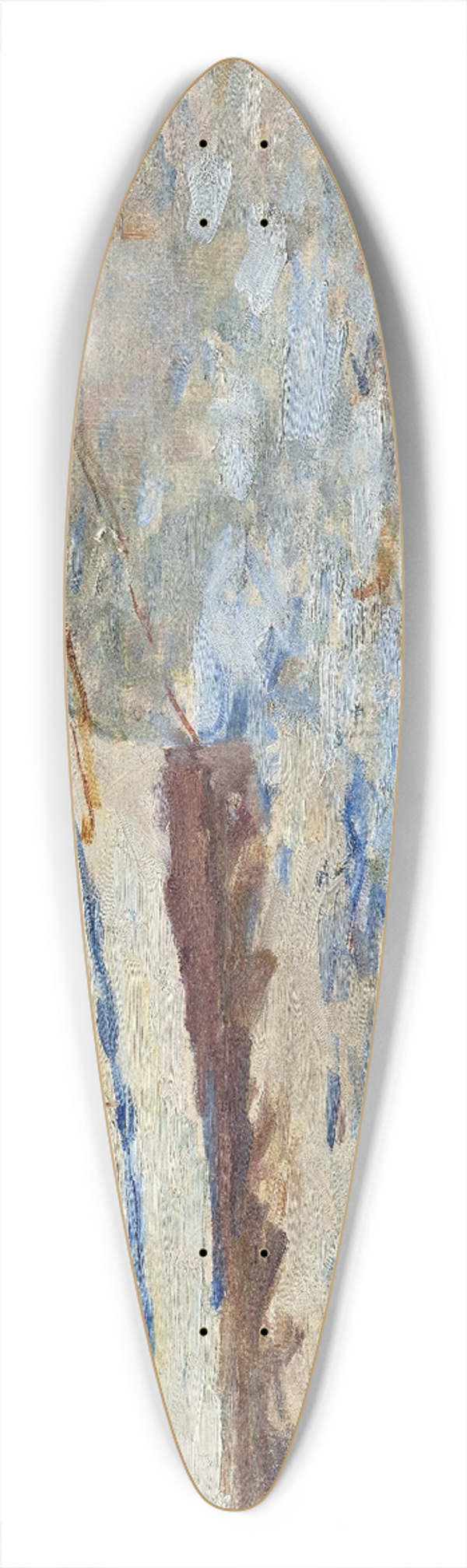 Berthe Morisot - The Port of Nice 39.3 inch art pintail longboard deck