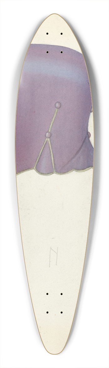 Bessie Forman - Bonnet 39.3 inch art pintail longboard deck