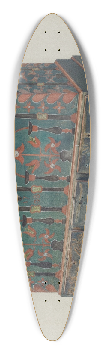 Betty Jean Davis - Pa. German Chest 39.3 inch art pintail longboard deck
