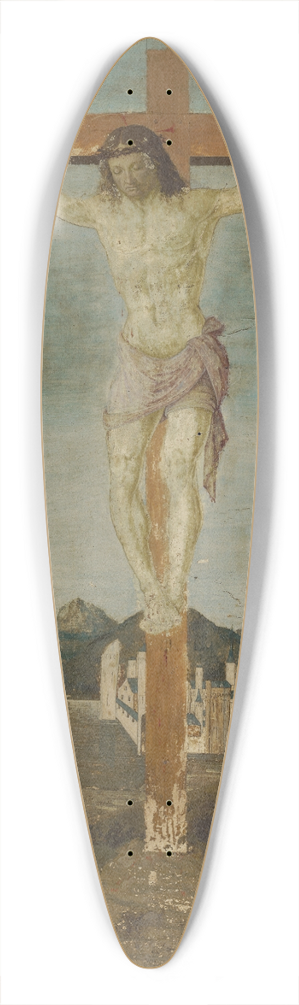 Biagio dAntonio - TheCrucifixion 39.3 inch art pintail longboard deck