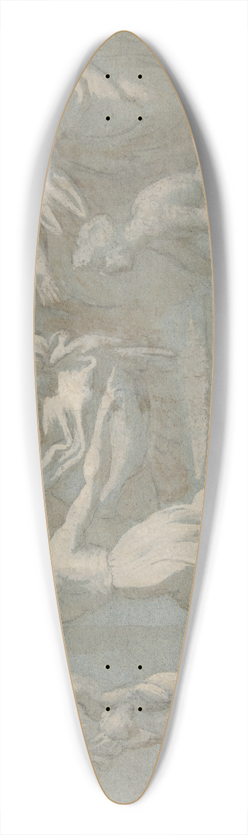 Biagio Pupini - The Judgment of Solomon, after Raphael 39.3 inch art pintail longboard deck