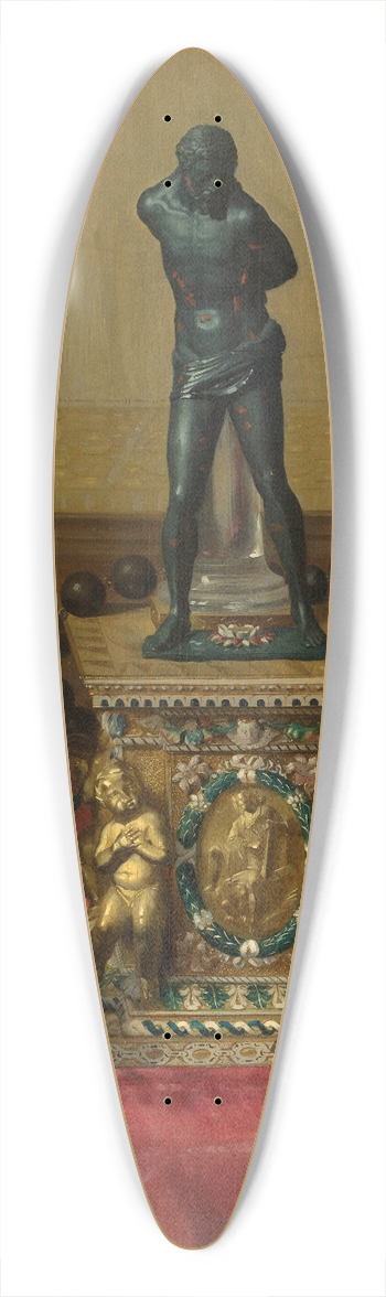 Blaise-Alexandre Desgoffe - At the Louvre 39.3 inch art pintail longboard deck