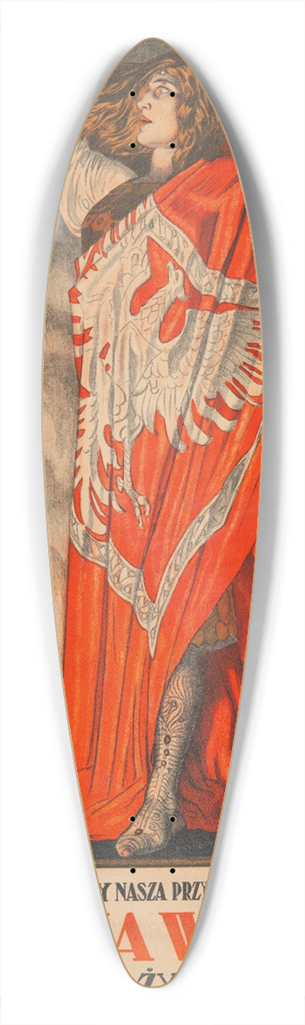 Bogdan Nowakowski - Ojczyzna wzywa was! 39.3 inch art pintail longboard deck