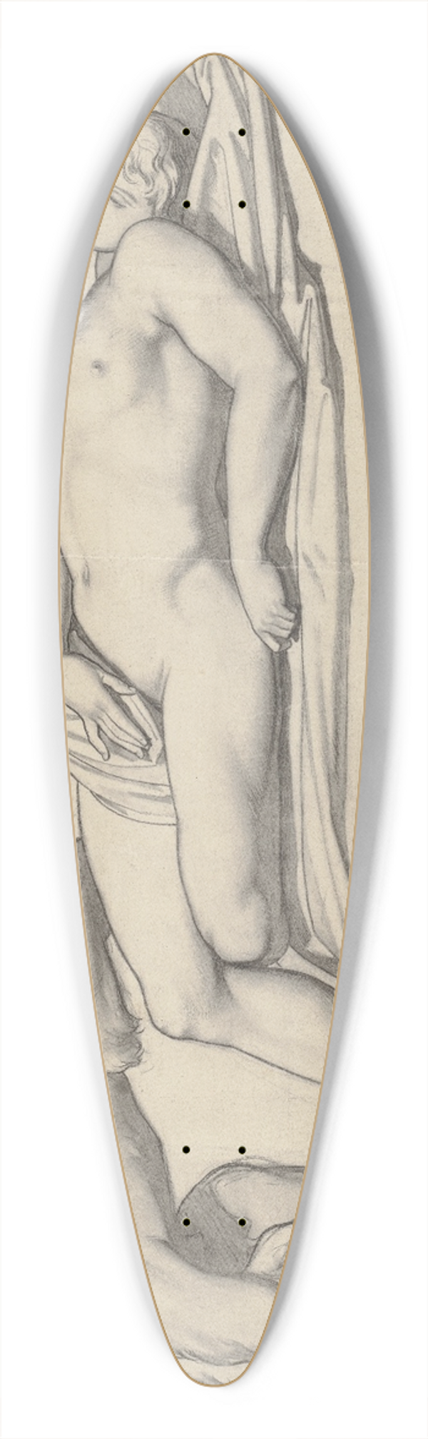 Bonaventura Genelli - The dead Adonis 39.3 inch art pintail longboard deck