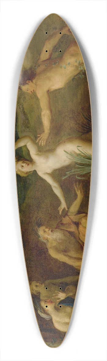 Bon Boullogne - Pan And Syrinx 39.3 inch art pintail longboard deck