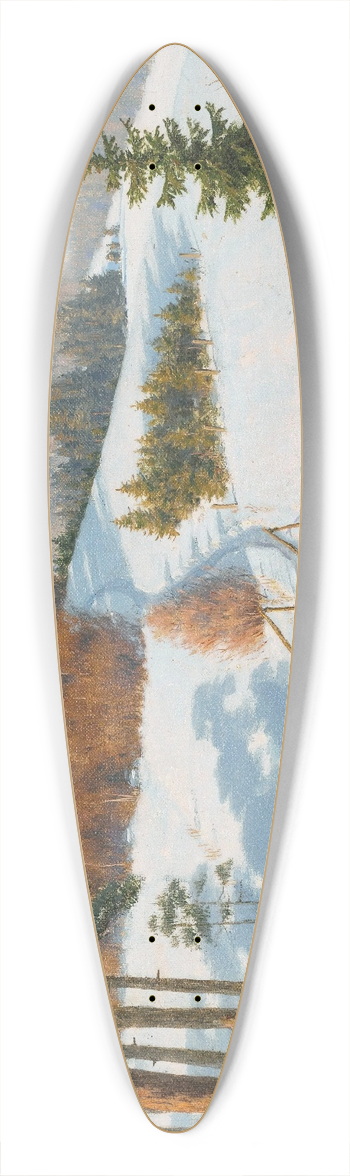 Boris Vasilievich Bessonov - Winter In Dauphin 39.3 inch art pintail longboard deck