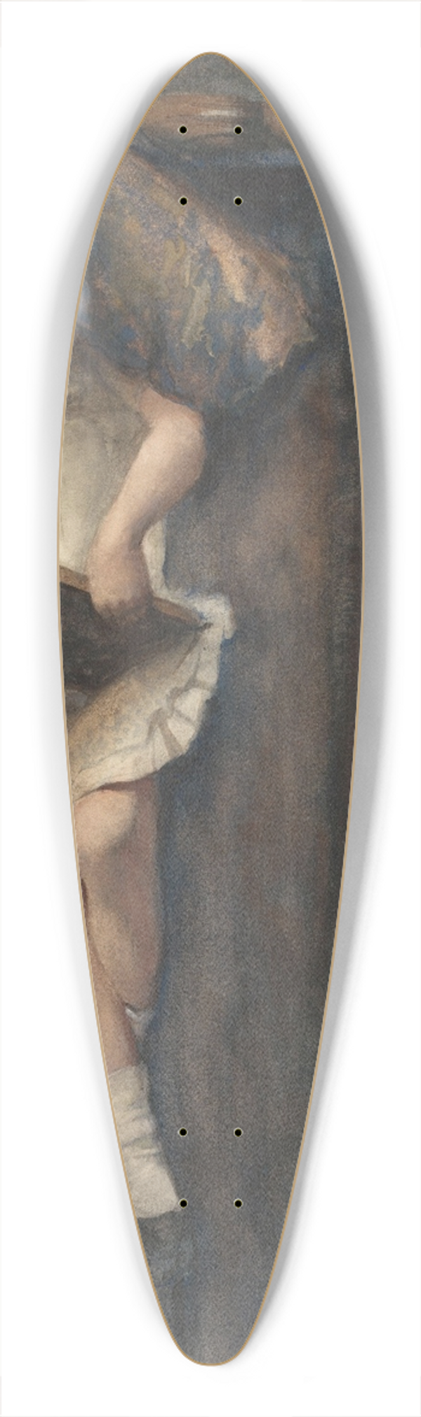 Bramine Hubrecht - Lezend meisje, liggend op een bank 39.3 inch art pintail longboard deck