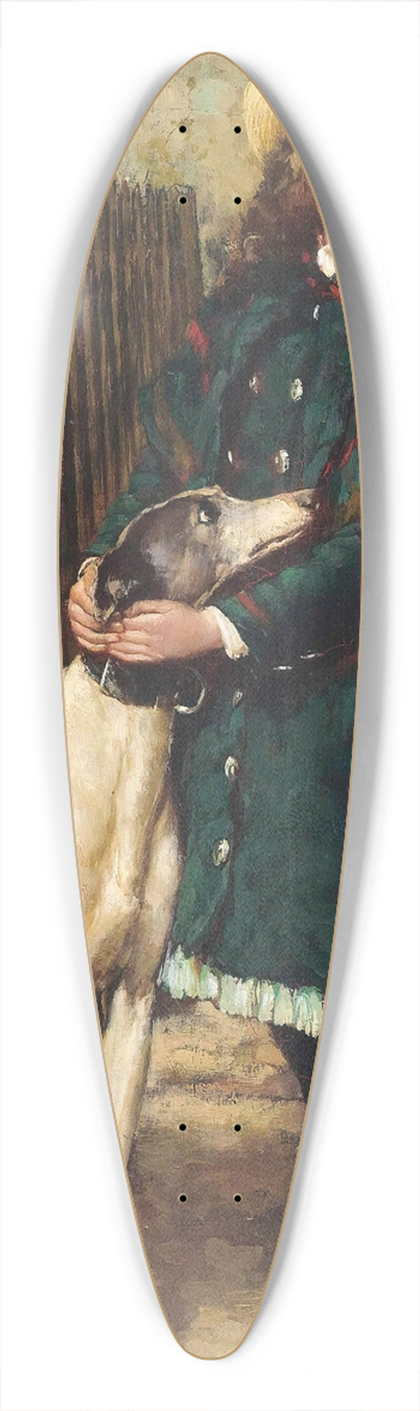 Briton Riviere - At the garden gate 39.3 inch art pintail longboard deck