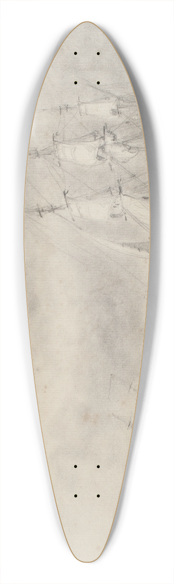 Bror Jacob Adelborg - Lnsande fregatt och brigg 39.3 inch art pintail longboard deck