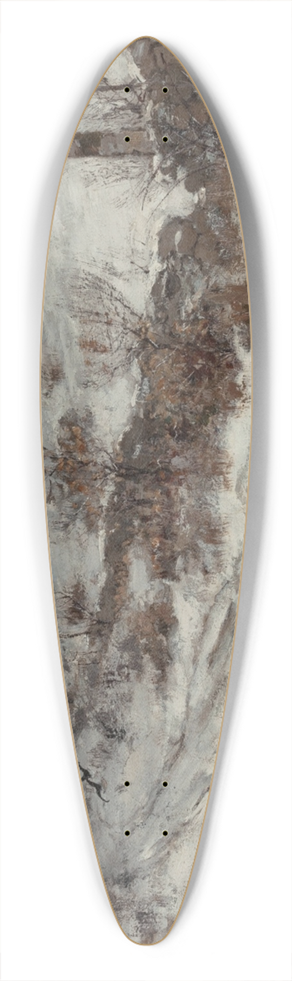 Bruce Crane - A Winters Day 39.3 inch art pintail longboard deck