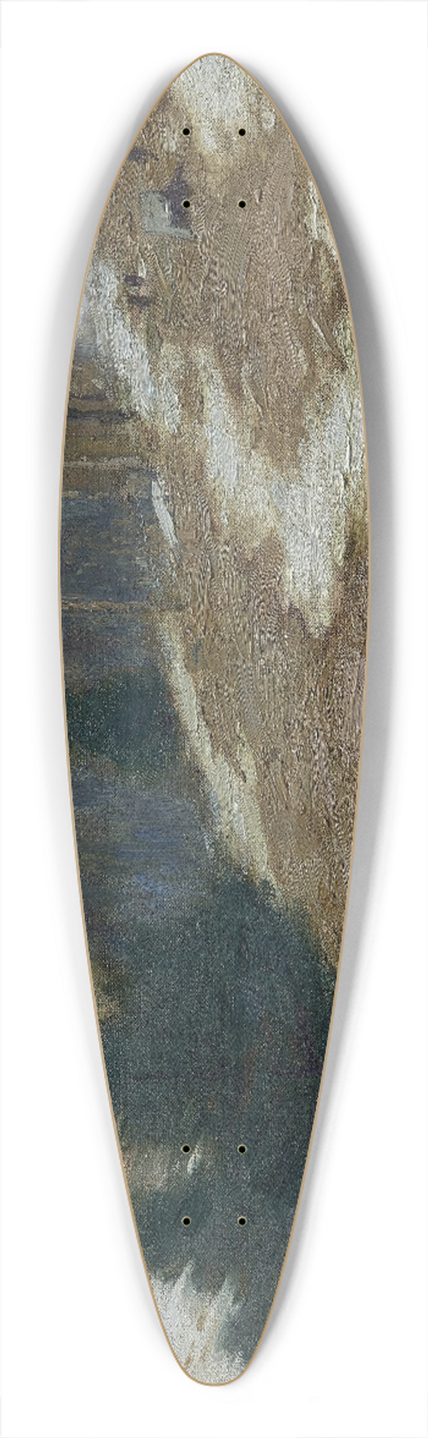 Bruce Crane - Lingering Winter 39.3 inch art pintail longboard deck