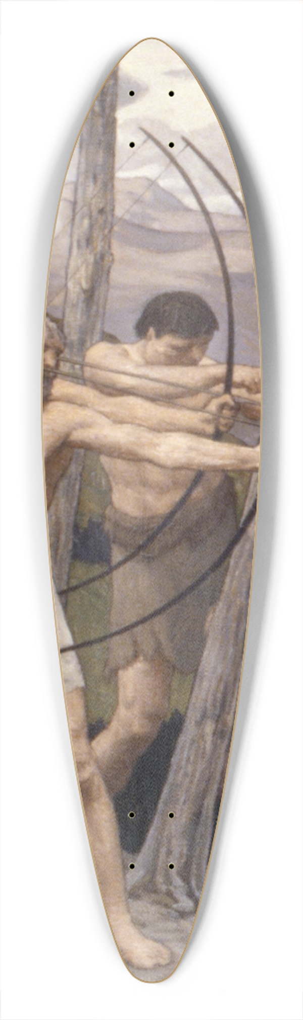 Bryson Burroughs - The Archers 39.3 inch art pintail longboard deck
