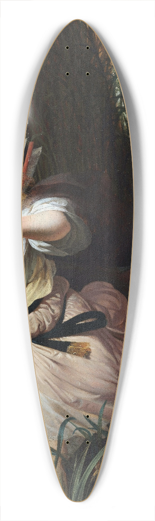 Caesar Van Everdingen - Pan and Syrinx 39.3 inch art pintail longboard deck