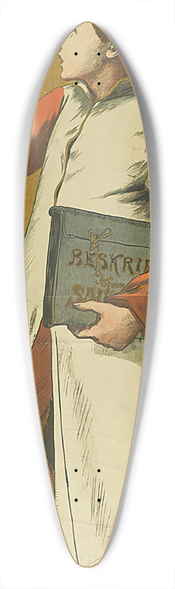 Caleb Althin - Salvator l (No18) 39.3 inch art pintail longboard deck