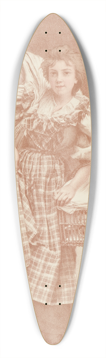 Camille Flix Bellanger - The Laundress 39.3 inch art pintail longboard deck