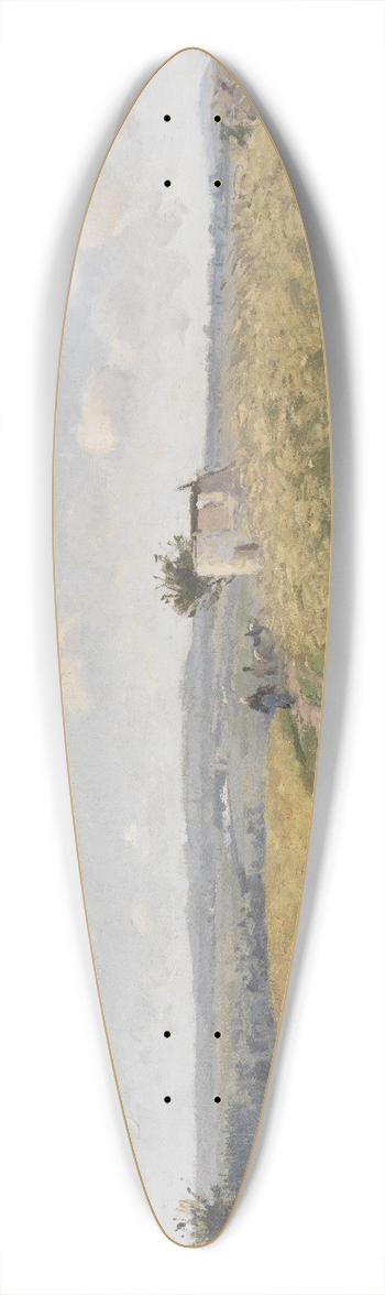 Camille Pissarro - June morning near Pontoise 39.3 inch art pintail longboard deck