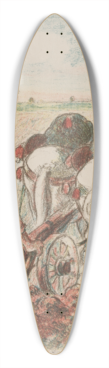 Camille Pissarro - La Charrue 39.3 inch art pintail longboard deck