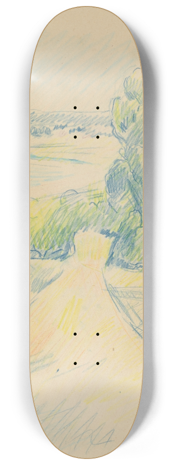 Berthe Morisot - Landscape 8.25 inch art skate deck