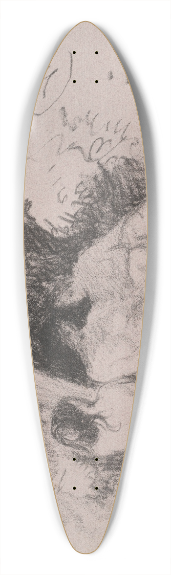 Camille Pissarro - Nude Women 39.3 inch art pintail longboard deck