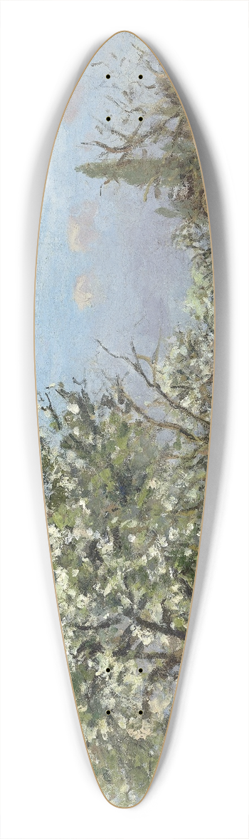 Camille Pissarro - Orchard in Bloom,Louveciennes 39.3 inch art pintail longboard deck