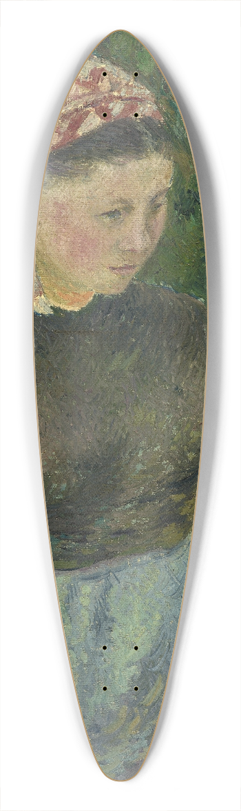 Camille Pissarro - Peasant Woman 39.3 inch art pintail longboard deck