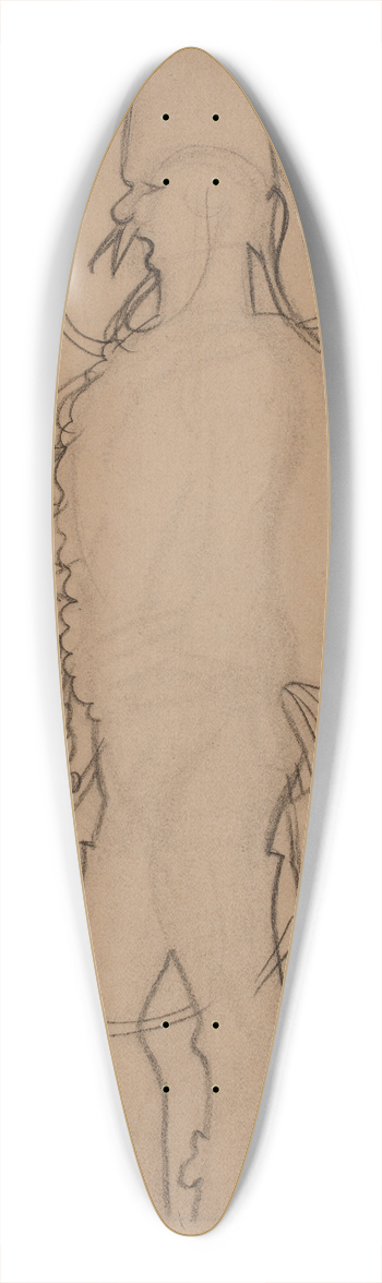 Caran d'Ache - Esquisse pour une ombre de hussard 39.3 inch art pintail longboard deck