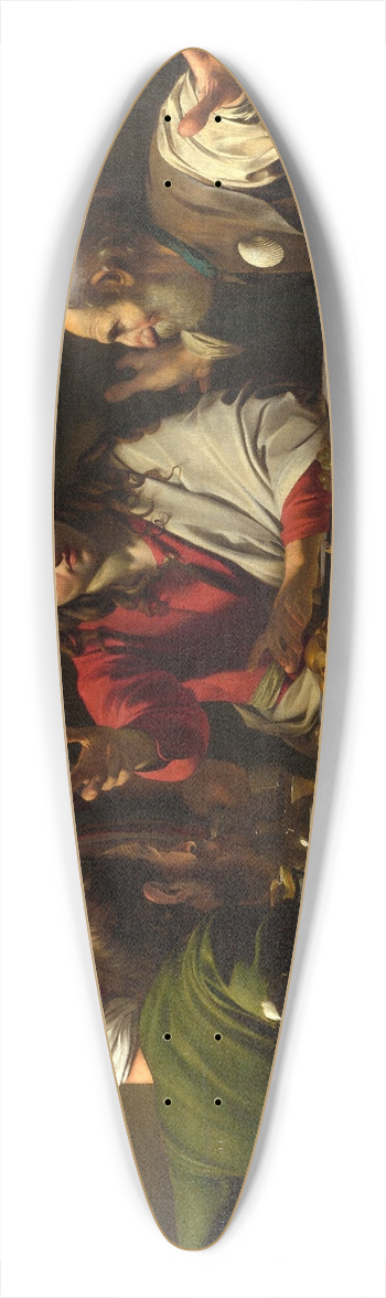 Caravaggio - Supper at Emmaus 39.3 inch art pintail longboard deck