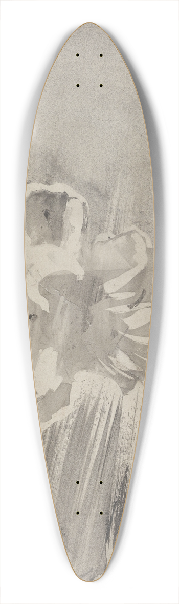 Carel Adolph Lion Cachet - Bloem 39.3 inch art pintail longboard deck