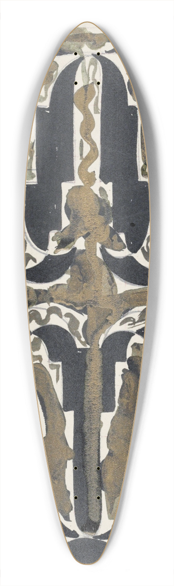 Carel Adolph Lion Cachet - Decoratief ontwerp 39.3 inch art pintail longboard deck