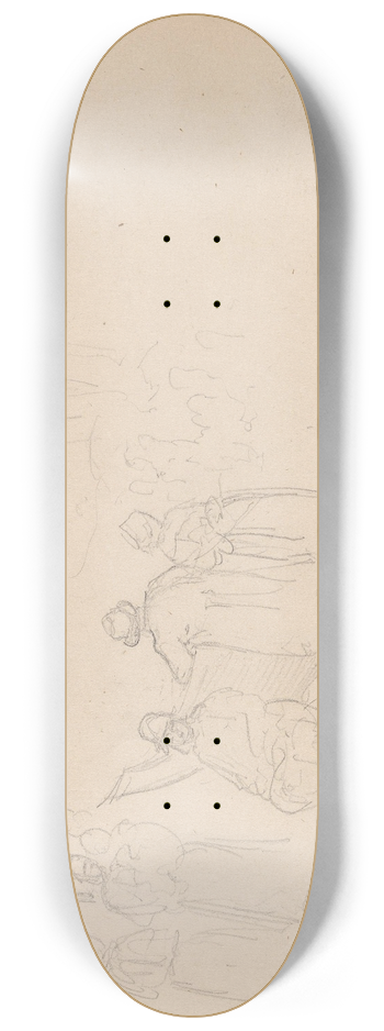 Adolph Tidemand - Figurer ved en bt 8.25 inch art skate deck